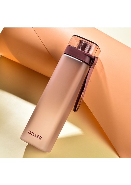 Spor Salonu Büyük Kapasiteli Pc Spor Su Bardağı Moda Basit Kişilik Kare Plastik Bardak Su Bardağı Pembe 400 ml (Yurt Dışından) modelleri