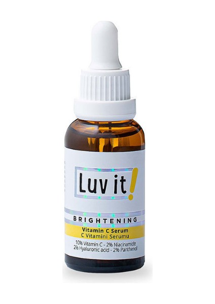 Luv İt! C Vitamini Serumu (Vitamin C + Hyaluronic Acid + Panthenol + Niacinamide) 30 Ml indirimleri
