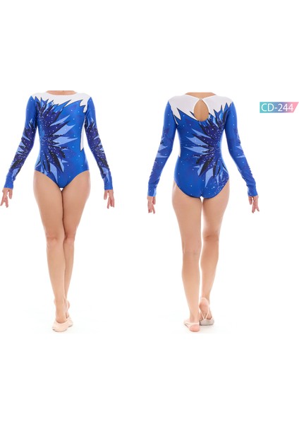 CD-244 Baskılı Cimnastik Mayo