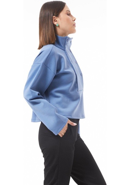 Çıtçıt Yakalı Sweat