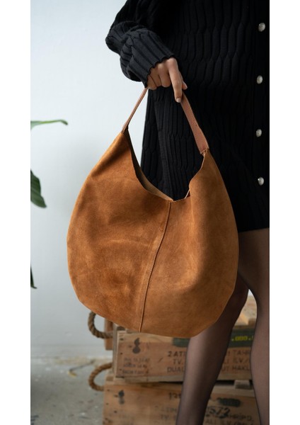 %100 Hakiki Süet Deri Yavru Çanta Detaylı Kadın Omuz Çantası modelleri