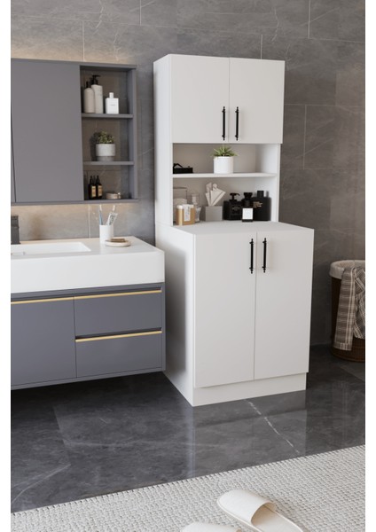 DF03101B Çamaşır Makine Dolabı Banyo Dolabı