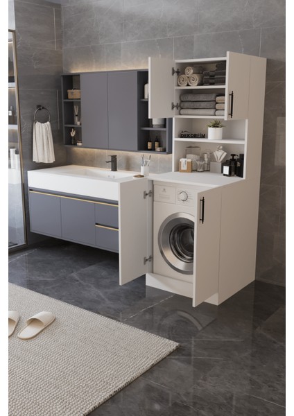 DF03101B Çamaşır Makine Dolabı Banyo Dolabı fiyatları