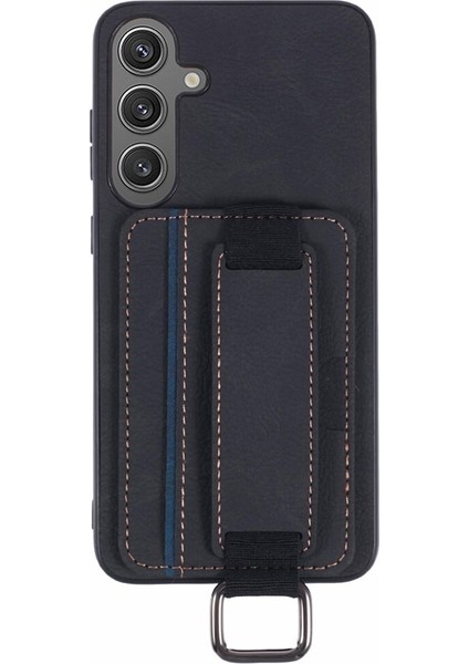 Samsung Galaxy S23 Fe Kılıf Kartlıklı El Standlı Pu Deri H13 Kapak