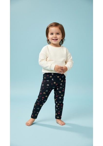 Kız Çocuk Içi Şardonlu Tayt 1-4 Yaş