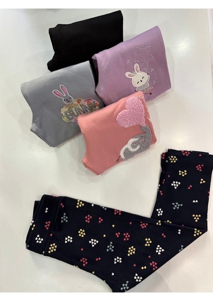 Kız Çocuk Içi Şardonlu Tayt 1-4 Yaş indirimleri