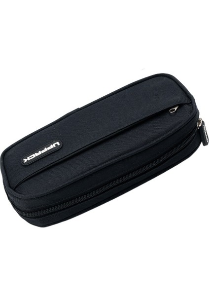 Yüksek Değerli Çift Katmanlı Kalem Kutusu Basit Kalem Kutusu Ilkokul Öğrencisi Kalem Kutusu Büyük Kapasiteli Siyah, Kırmızı ve Mavi (Yurt Dışından)