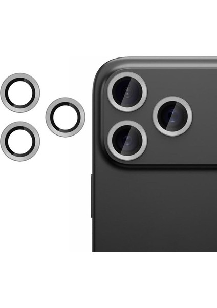 Apple iPhone 17 Pro Uyumlu Safir Lens Kamera Cam Koruyucu
