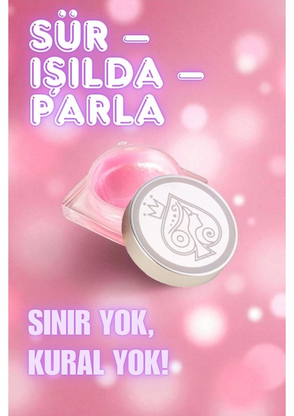 Cream Glitter Pembe Simli Göz ve Yüz Farı - 4 modelleri