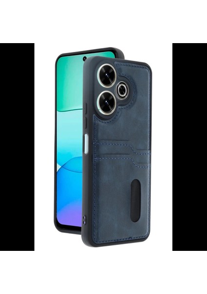 Xiaomi Redmi 13 4g Kılıf Sara Kartvizitli Deri Kılıf