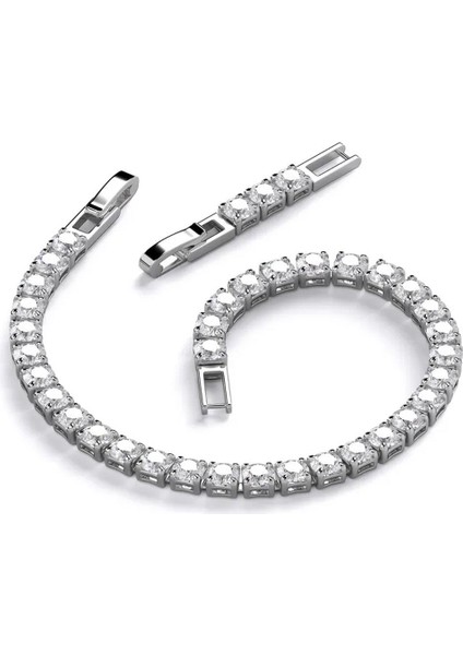 Rena Klasik Zarif Taşlı Suyolu Bileklik- 3mm Taşlı fırsatları