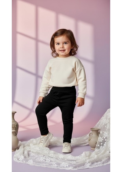 Kız Çocuk Içi Şardonlu Tayt 1-4 Yaş