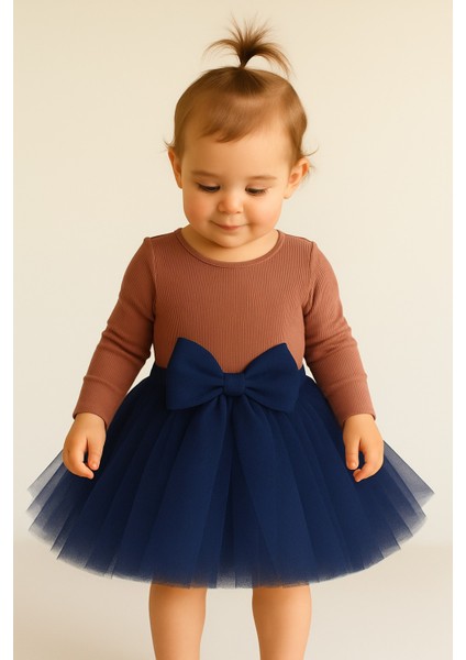 Kız Bebek Astarlı Önü Tokalı Beli Lastikli Kabarık Tütü Etek