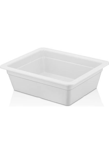 11200.CW - Happy Chef Gn. 1/2 Krem Beyaz Küvet 26,5 x 32,5 Cm, Thermoset Melamin