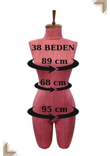 Lüks Keten Kumaşlı Ahşap Mobilya Ayaklı 38 Beden Vitrin Mankeni Terzi Mankeni (Iğne Batmaz) modelleri