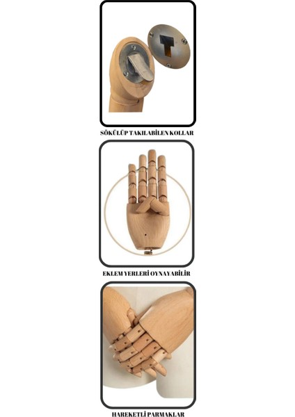 Çengel Aparatlı Pinokyo Kollu Pantolon Giyebilen Terzi Mankeni (36-38-42-44-44-46 Beden Seçenekleri) fiyatları