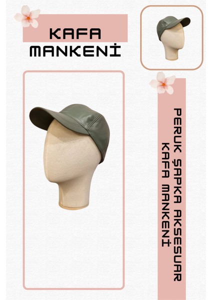 Erkek Kumaş Kafa Mankeni Aksesuar Mankeni Şapka Mankeni Peruk Mankeni