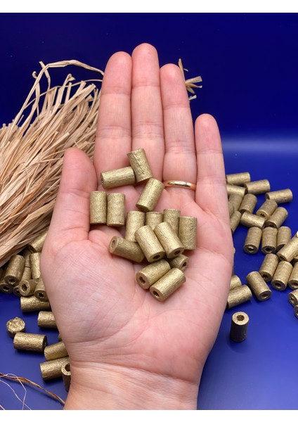 15 mm Kesme Boru Ahşap Boncuk (50 Gram 100 Adet) Delik Çapı 3 mm Makrome Tasarım Takı Bileklik fiyatları