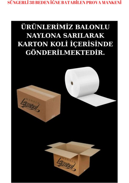 Süngerli 38 Beden Dik ve Yatay Iğne Batabilen Alt ve Üst Grup Prova Mankeni Terzi Mankeni An-01 indirimleri