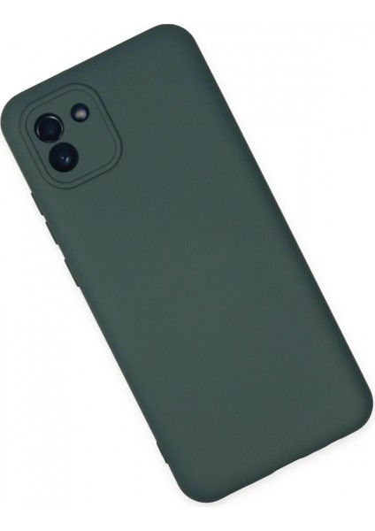 Samsung Galaxy A03 Kılıf Nano Içi Kadife Silikon - Koyu Yeşil modelleri