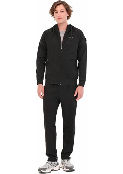 Renato-Cb 18SD1155 Kapsonlu Fermuarli Erkek Sweat - Siyah fiyatları