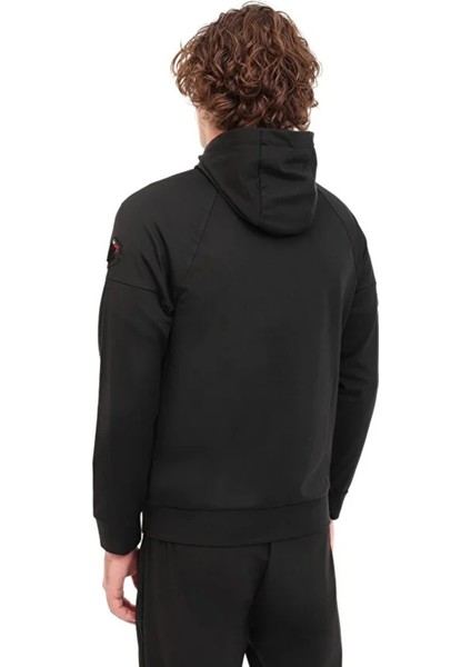 Renato-Cb 18SD1155 Kapsonlu Fermuarli Erkek Sweat - Siyah modelleri