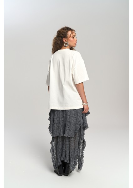 Butter Oversize Beyaz T-Shirt fırsatları