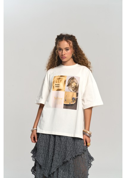 Butter Oversize Beyaz T-Shirt indirimleri