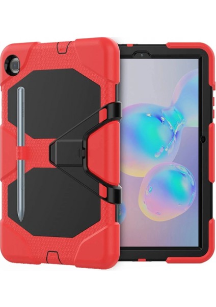 Samsung Galaxy P610 Tab S6 Lite 10.4 Kılıf Griffin Tablet Kapak - Kırmızı