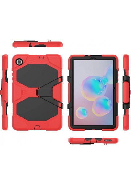 Samsung Galaxy P610 Tab S6 Lite 10.4 Kılıf Griffin Tablet Kapak - Kırmızı