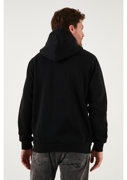 Regular Fit Kapüşonlu Fermuarlı İçi Tüylü Yumuşak Şardonlu Kışlık Sweat Erkek SWEAT 5905340