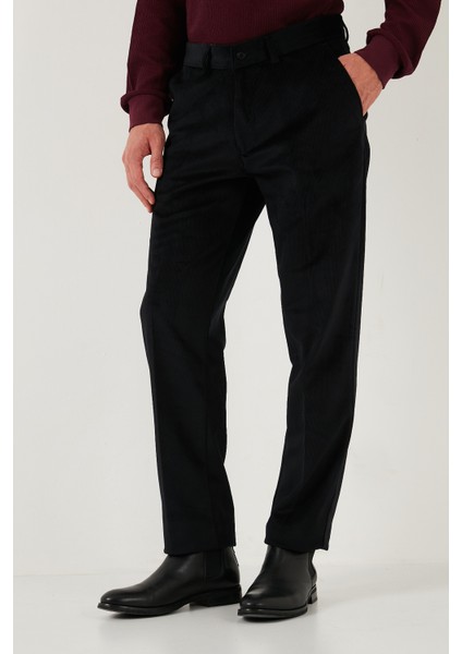 Normal Bel Regular Fit Düz Paça Kadife Pantolon Erkek KADİFE PANTOLON 645MERLIN