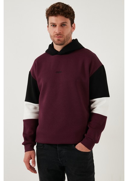 Pamuklu Relaxed Fit Kapüşonlu İçi Tüylü Yumuşak Şardonlu Sweat Erkek SWEAT 5905299