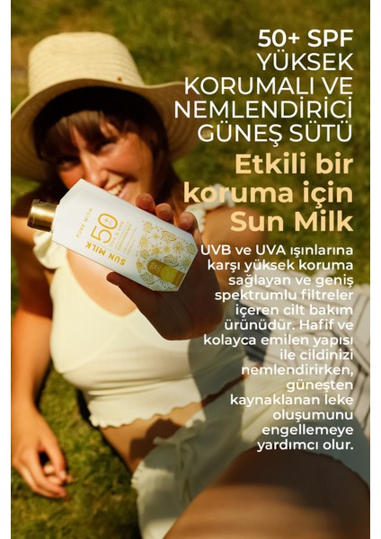 50 SPF Yüksek Korumalı Leke Karşıtı ve Nemlendirici Güneş Sütü 250 ML modelleri