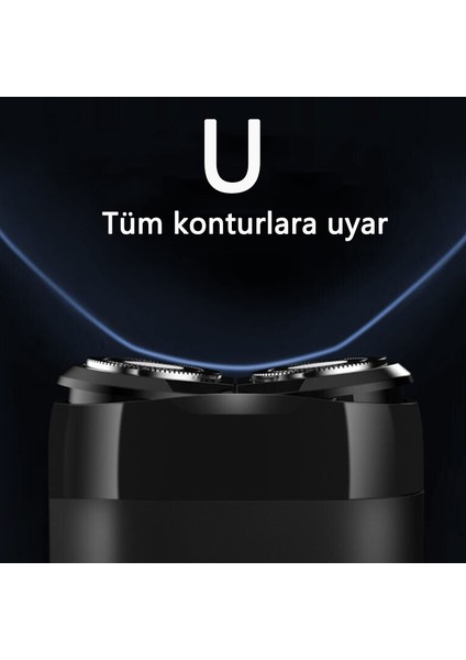 Mijia 3D Elektrikli Tıraş Makinesi Jilet S100 Islak ve Kuru Tıraş(Yurt Dışından) fırsatları