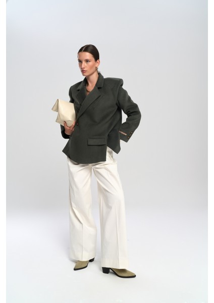 Armonia Yırtmaç Detaylı Petrol Mavisi Blazer