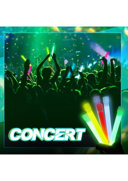 Nessiworld Karanlıkta Yanan Asılabilir Ip Aparatlı Glow Stick Kolye Glow Stick Lamba 6 Adet 6 Renk 15 cm indirimleri