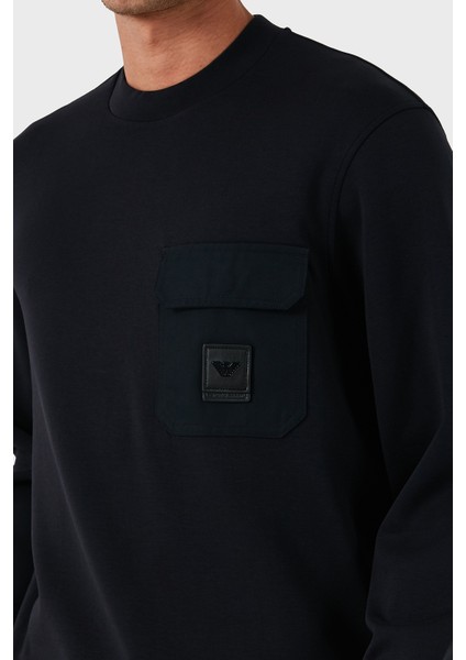 Streç Pamuklu Regular Fit Tek Cepli Bisiklet Yaka Sweat Erkek SWEAT EM002925 AF10013 UB118