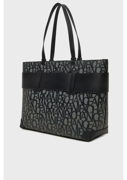 Jakarlı Logo Baskılı Büyük Çanta Bayan ÇANTA 949127 3F742 00850