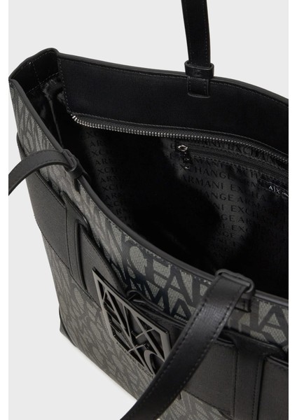 Jakarlı Logo Baskılı Büyük Çanta Bayan ÇANTA 949127 3F742 00850