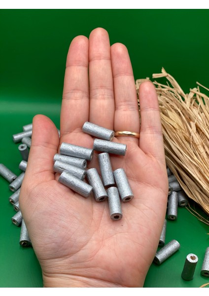 20 mm Kesme Boru Ahşap Boncuk (50 Gram 93 Adet) Delik Çapı 3 mm Makrome Tasarım Takı Bileklik fiyatları