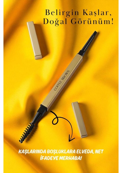 Eye Brow Pencil Fırçalı Yumuşak Uçlu Kaş Kalemi-Coffee Brown-6 fırsatları