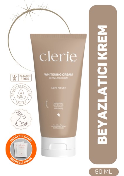 Cilt Beyazlatıcı Krem – Hint Dutu & Alpha Arbutin Leke Karşıtı ve Aydınlatıcı Parfümsüz Nemlendirici Beyazlatma Kremi - Renk Açıcı