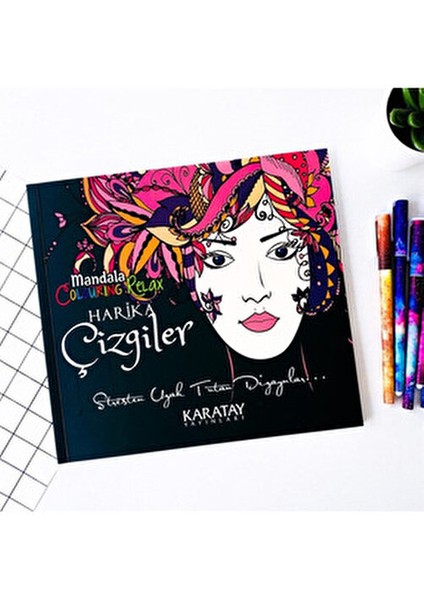 Harika Çizgiler Mandala Boyama Kitabı fiyatları