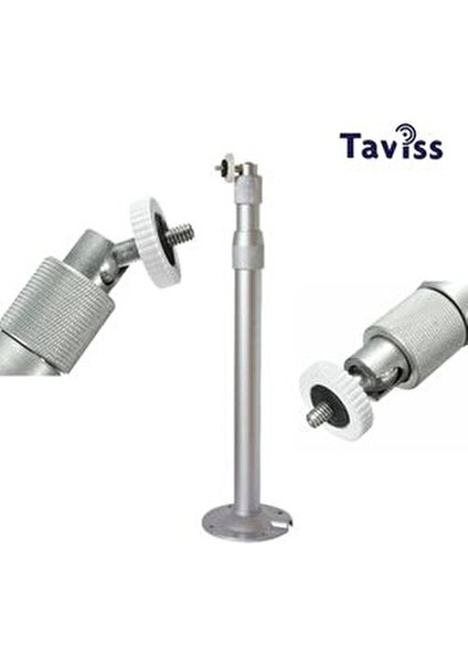 Dekoratif Tripod Tavan ve Duvar Kullanım Özellikli Gümüş Renk C9 Model