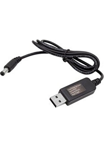 USB To DC5.5*2.5mm Kablo 12V 1A Yüksek Performanslı Siyah Renkli Adaptör fiyatları