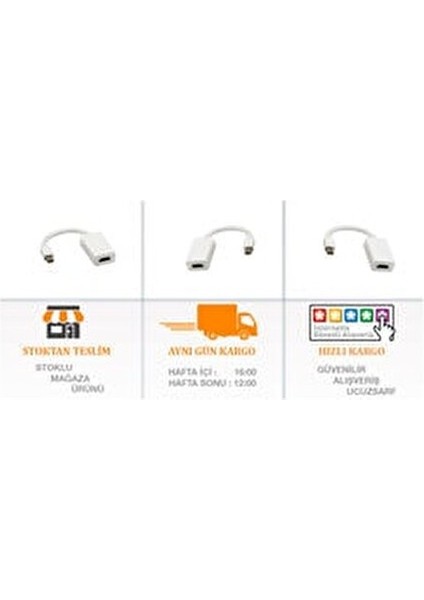 Mini Display Port HDMI Adaptör Çevirici Beyaz Renk Uyumlu Macbook Bilgisayarlar İçin fiyatları