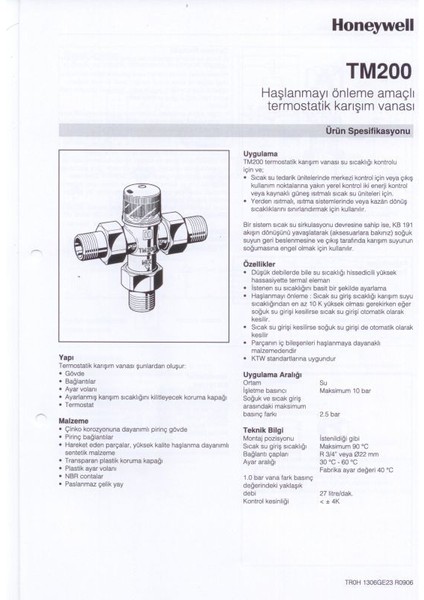 TM200 Solar-3/4e Rekorsuz Termal Karışım Vanası 3/4'' indirimleri
