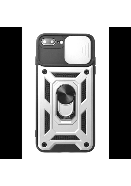 iPhone 7 Plus Kılıf Pars Lens Yüzüklü Silikon