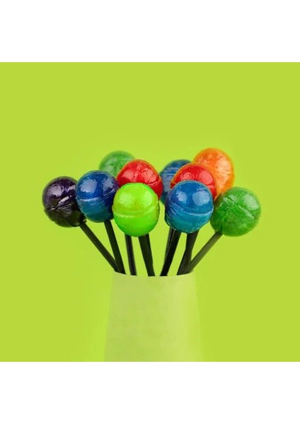 PixiPops gum Meyve Aromalı Dil Boyayan Top Lolipop 100 x 16 gr fiyatları